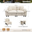 2 Seater Chenille Sofa & Chaise-249380780