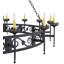 Lustre 28 lumières façon bougie Majella