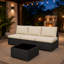 Ensemble de patio en rotin 4 pièces avec coussins-1228309789-1228340779