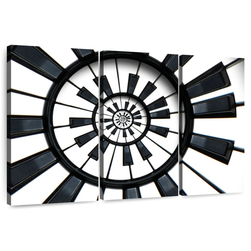 Abarca Spiral Piano Keys, H 32 po x l 50 po