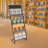 Metal Free Standing Magazine Rack