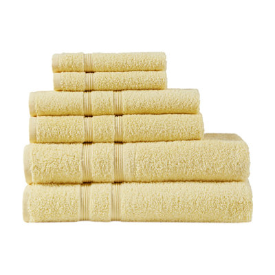 Ensemble de 6 pièces de serviettes 100% coton turc doux et absorbant
