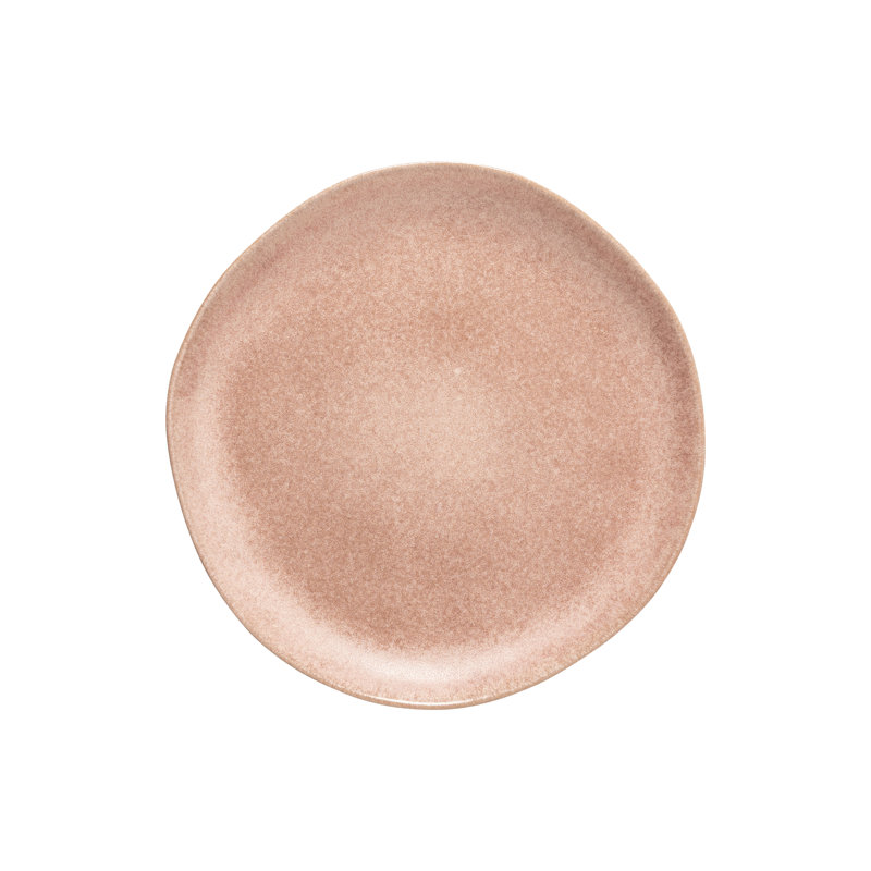 Livia Stoneware Dinner Plate, Mauve Rose