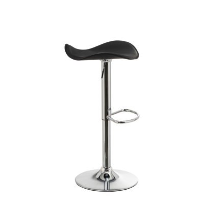 Rhodia Swivel Upholstered Adjustable Height Counter Stool with Metal Frame