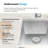 18" L x 15" W Under Mount Square Stainless Steel Bar Sink Single Bowl Kitchen Sink