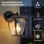 Outdoor Wall Light, E27 Bulb Cap, Mains Powered, IP65 Weatherproof, Modern Design With Clear Shade