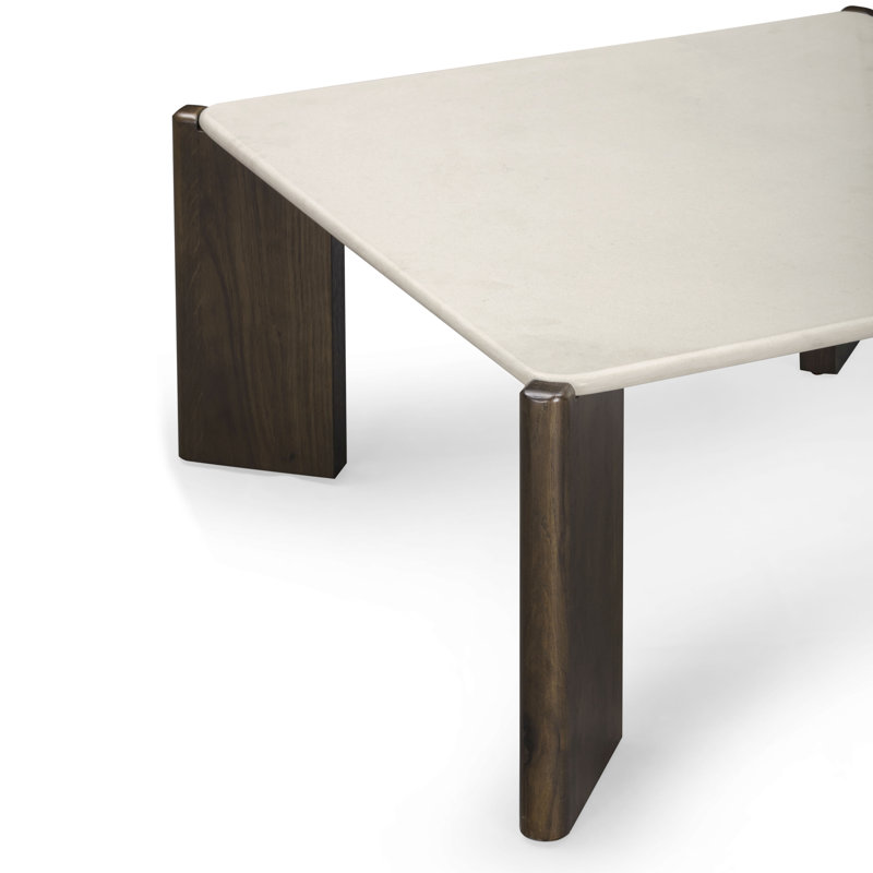 Restis Cream Quartz Square Coffee Table