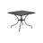 Commercial Grade 35.5" Square Indoor-Outdoor Steel Patio Table with Umbrella Hole-619041430