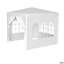 Auvent de mariage 10 pi x 10 pi pour tente de réception d'extérieur robuste + 4 murs amovibles-123312068