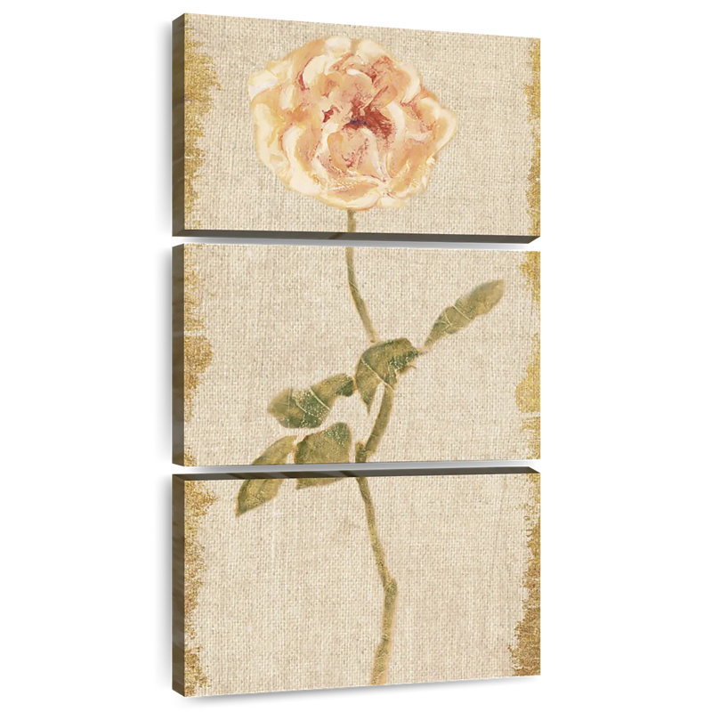 Panneau de rose pâle sur rétro, H 62 po x l 30 po