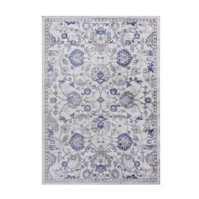 Tapis bleu 5 x 7 po