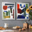 «Colorful Shapes II», reproduction encadrée de qualité supérieure - prête à être accrochée-1564236752-1564236744