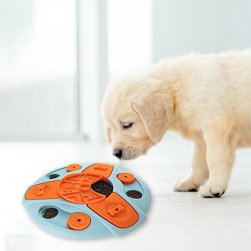 Pet Slow Feeders Toys Interactive Improve Petiq, Blue