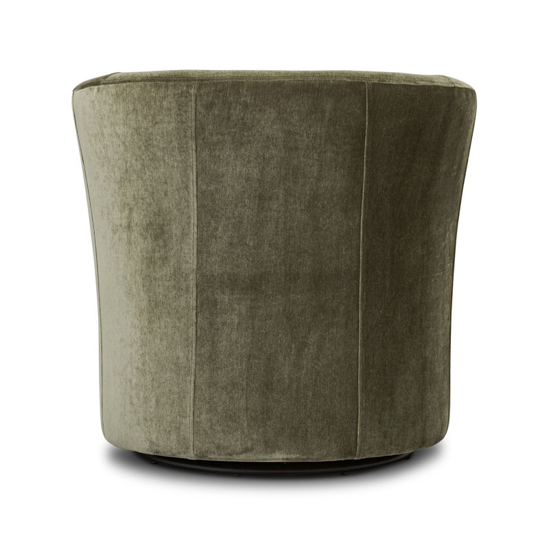 Jett Swivel Chair-Monument Grey, Moss