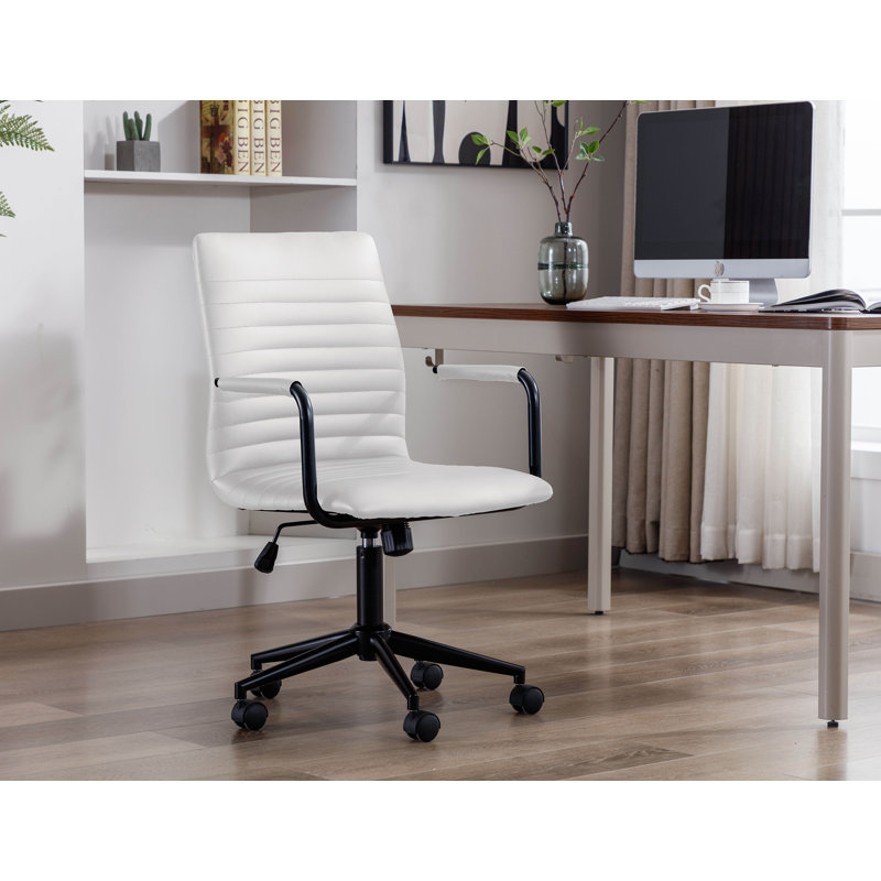 Chaise de bureau Eithel, Blanc