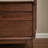 Solid Wood Coat Rack Nightstand with Dual Drawers