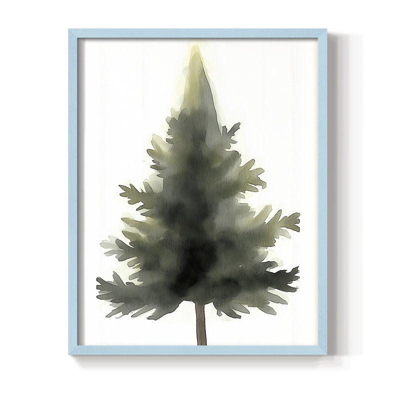 «Christmas Holiday Art» DCCCLxxxi, reproduction d'art encadrée - bois massif, Bleu, H 11 po x l 9 po