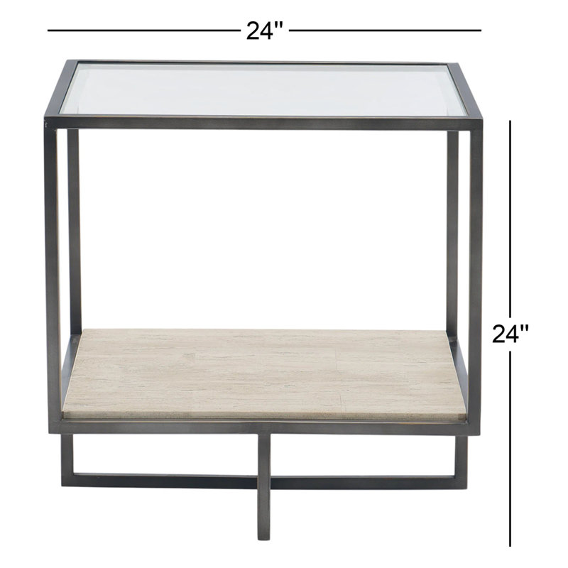 Harlow Glass End Table
