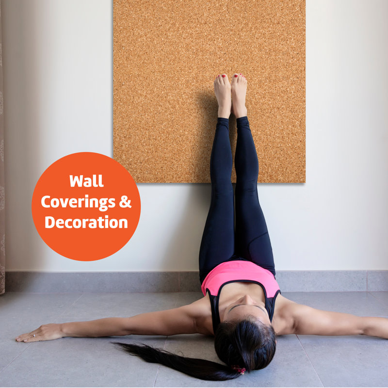 Wall Cork Reversible Bulletin Board, 48" H x 288" L