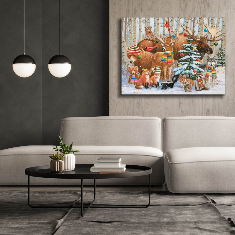 «Magical Forest Holiday» par William Vanderdasson, H 40 po x l 54 po x P 1,5 po