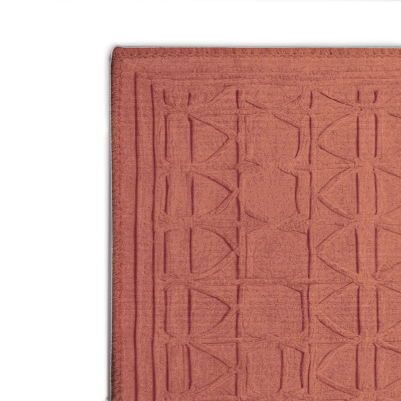 Tapis brun intérieur et extérieur Trellis, Rectangle 4pi x 6 pi