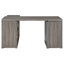 Bureau en L gris à 3 tiroirs Tona-1820805063