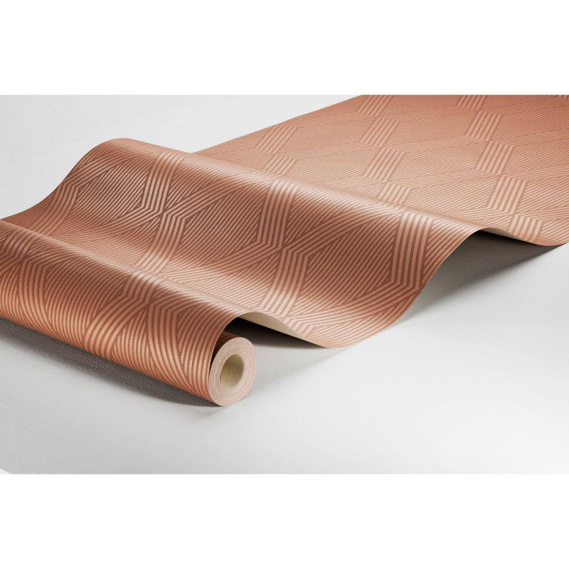 Boråstapeter Garbo Wallpaper, Terracotta/Gold
