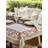 Rectangle Christmas Tablecloth - Red and Green Floral-114855632