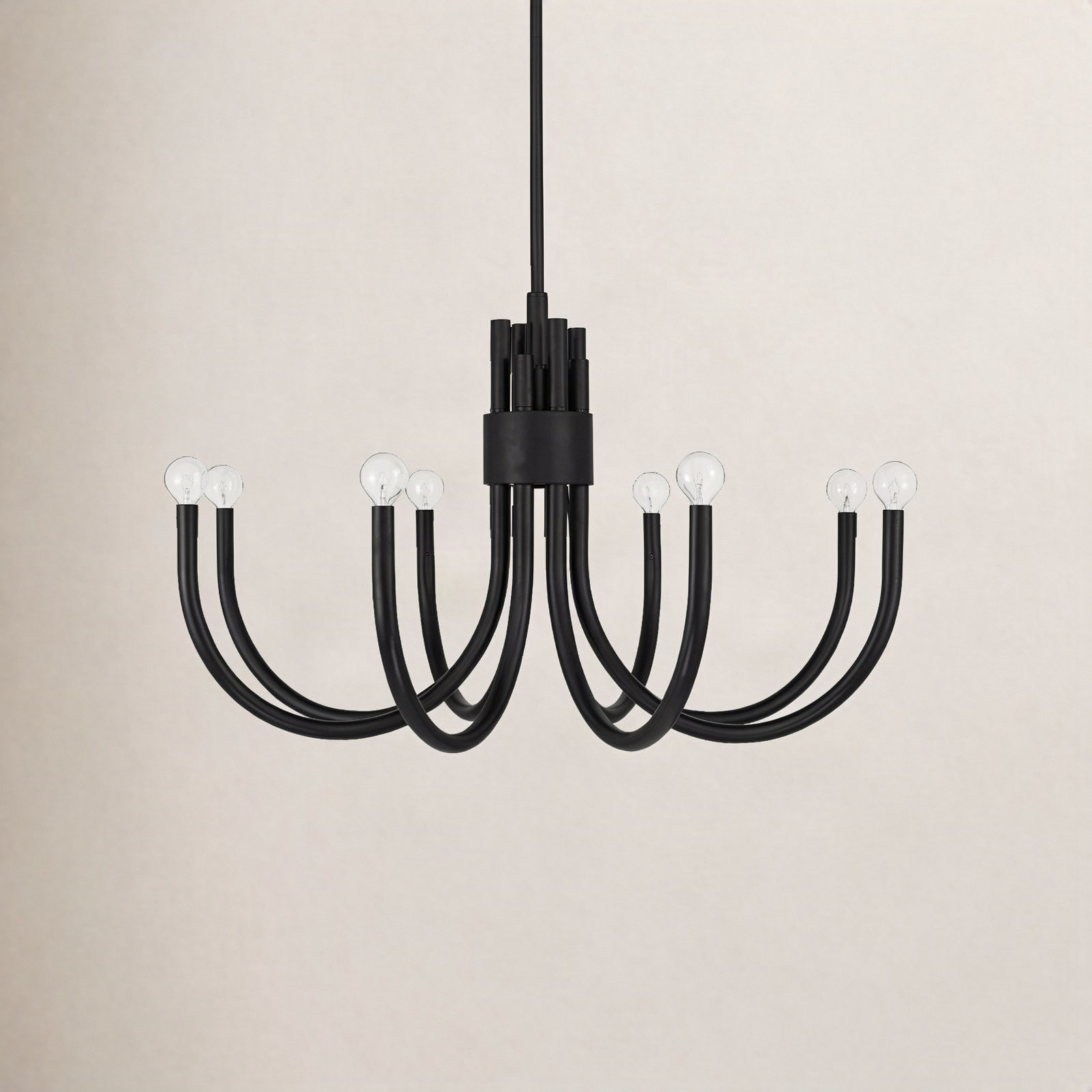 Sorrento 8-Light Chandelier, Black