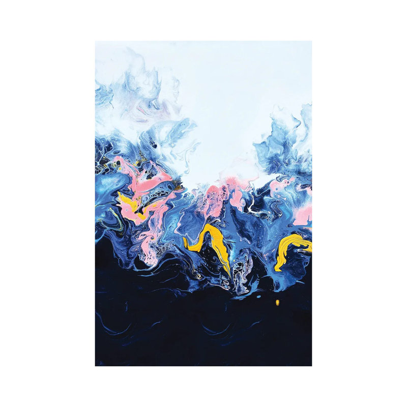 Deep Blue Rainbow - Print on Canvas, Wrapped Canvas, 66.04 cm H x 45.72 cm W x 1.91 cm D
