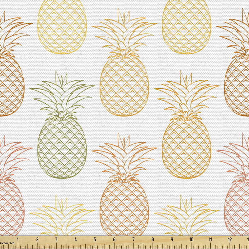 Pisani Fruits Graphic on Plain Fabric