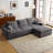 Boneless L-Shaped Sectional Sofa-1535230269