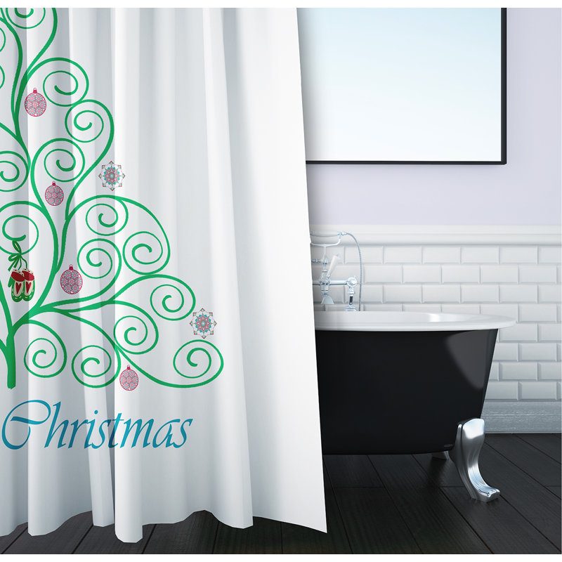 Rideau de douche Ireneus par E by Design, Vert vif