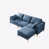 Tissu bleu est en rupture de stock