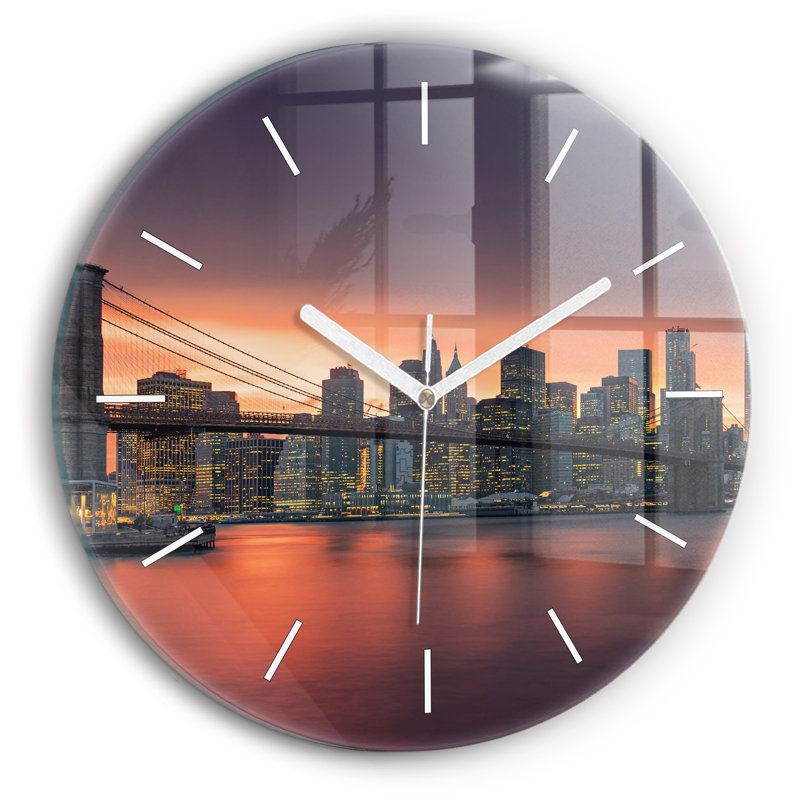 Glass Wall Clock