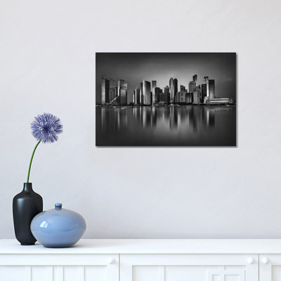 Marina Skyline 1 Piece Wrapped Canvas Wall Art
