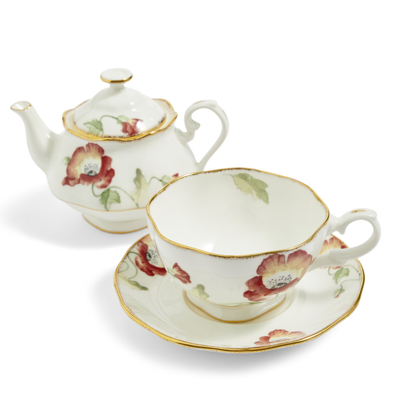 Royal Albert 100 Years Tea for One 16.9floz Poppy 1970