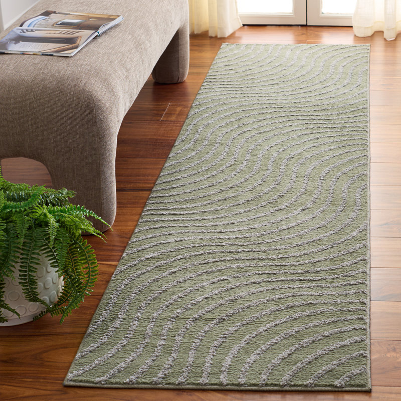 Wave Performance Abstract Indoor Rug, Runner 2'2" x 9'