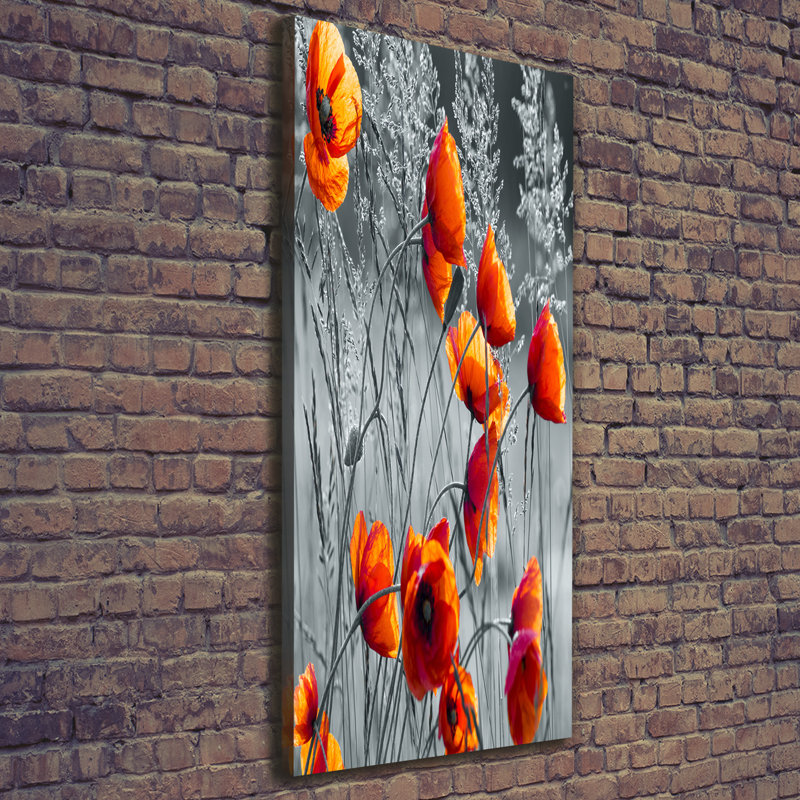 Field Poppies - Wrapped Canvas Print