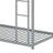 Twin Over Twin Metal Low Bunk Bed With Ladder And Full-Length Guardrails-965049658