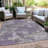 Machine Washable Indoor/Outdoor Xhevrie Purple Rug-1262337932