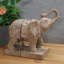 ELEPHANT BOOKENDS 23cm Carved Wood Effect