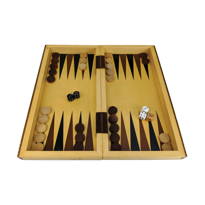 AreYouGame.com 11.88'' L Backgammon Game Set