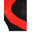 TAPIS EN POLYESTER DE POLYESTER CONÇU À LA MAIN - couleur noir rouge | Design contemporain | Tapis de salon-1643047756