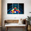 «Billiard Cue Stick Triangle», 3 pièces sur toile-98562303