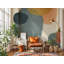 Papier peint mural abstrait de style moderne du milieu du siècle | Formes aux tons naturels | Intissé ou autocollant-7635342-7635441