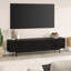 75" TV Stand for TVs up to 85" with Fluted Doors, Storage & Cable Management — Black Grain Mid-Century Modern Media Console for Living Room | Whitman-983890289-948202705