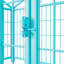 Clôture pour animaux 24,2 po de hauteur, 24 po, métal, bleu-117813203
