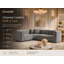 2 Seater Velvet Sectional-164004135