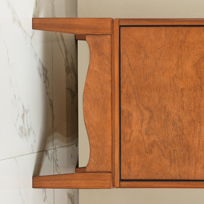 Armoire de rangement rétro avec poignées en métal